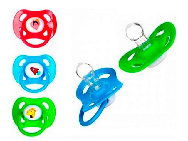 бусинка пустышка силик. с кольцом 6-18мес. /арт.410/