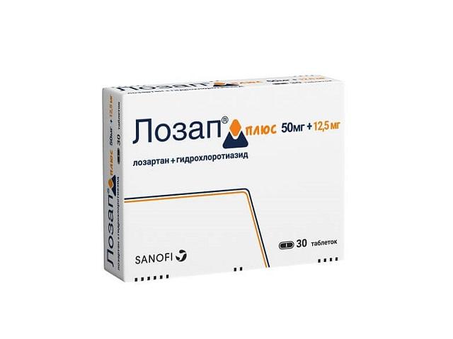 лозап плюс 50мг.+12,5мг. №30 таб. п/п/о 4681