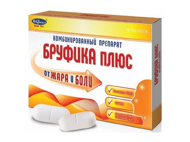 бруфика плюс 400мг+325мг №10 таб. 5655