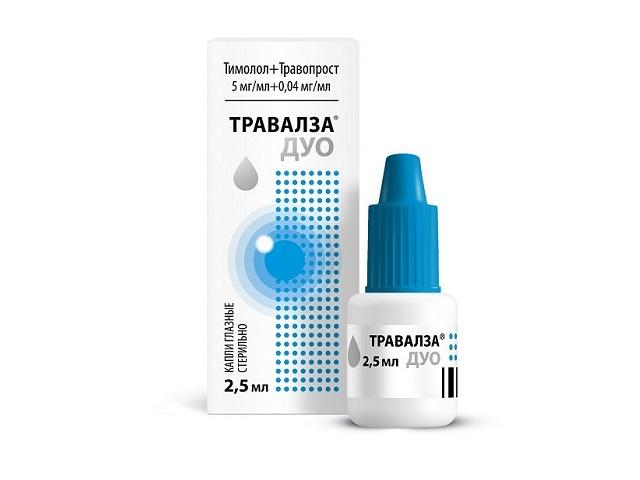 травалза дуо капли гл. 5мг+0.04мг/мл фл.-кап. 2.5мл