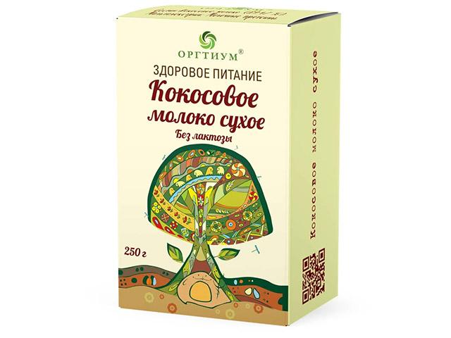 *оргтиум молоко сухое кокосовое, 250г. 4680115830981