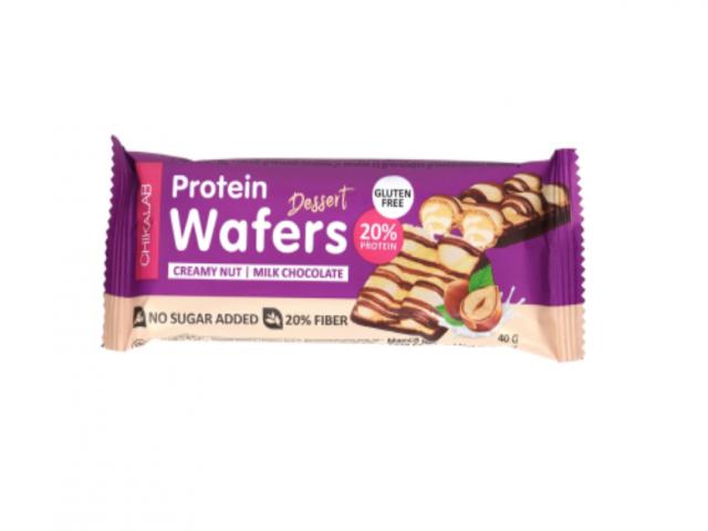 *chikalab батончик глазированный вафельный со вкусом "сливочно-ореховый десерт" 40г. 4610169564358