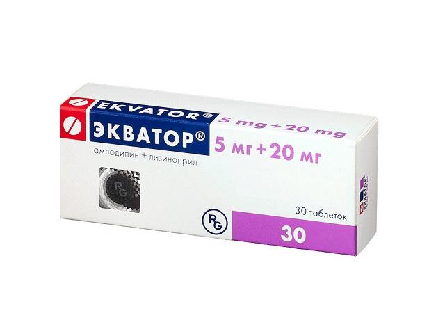 экватор 5мг.+20мг. №30 таб. /гедеон рихтер/ 4482