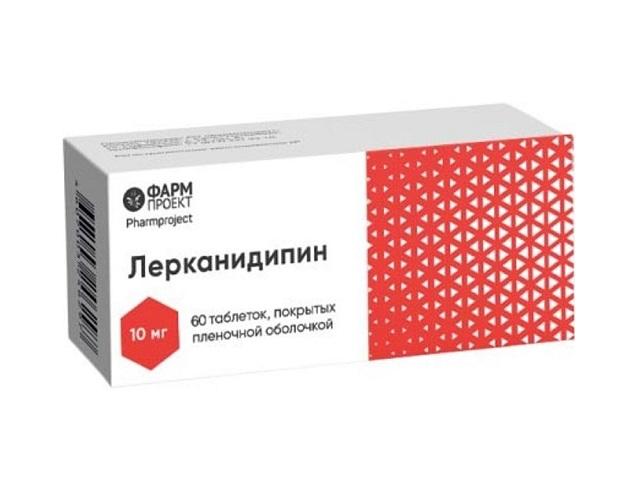 лерканидипин таб. п/п/о 10мг №60 2336