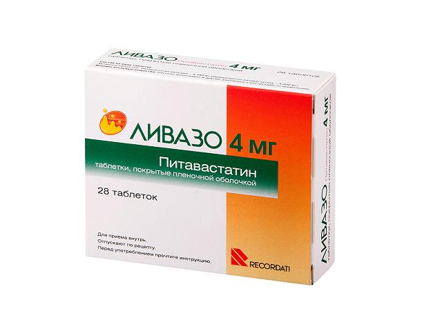 ливазо 4мг. №28 таб. п/по