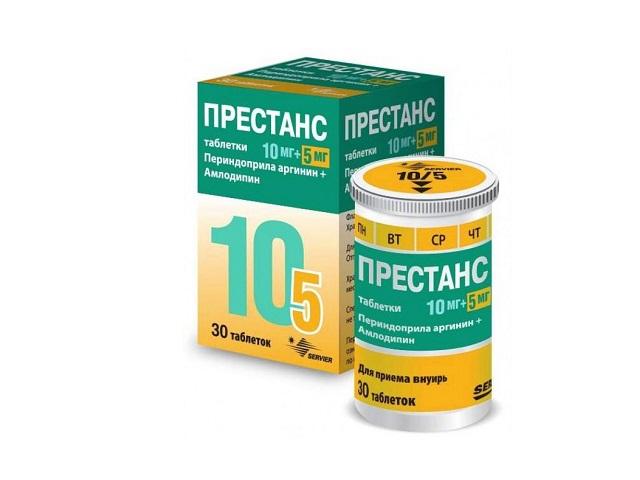 престанс 10мг.+5мг. №30 таб. 4369