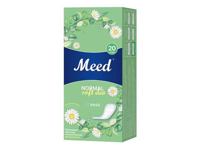 meed прокладки normal soft deo целлюлозные ежед.№20