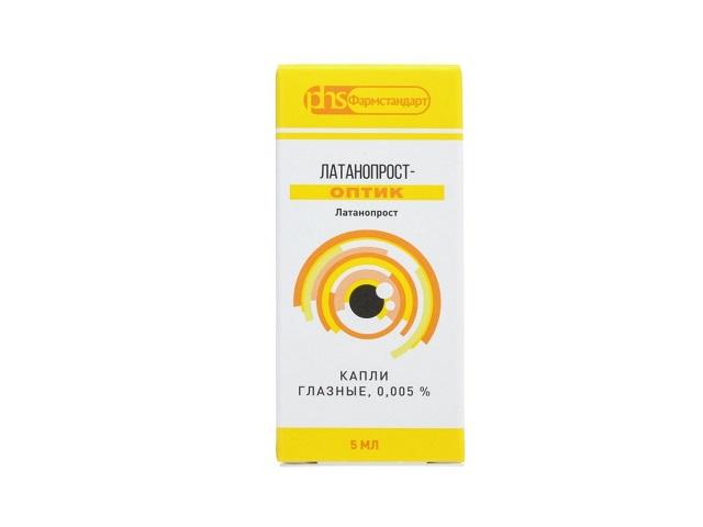 латанопрост-оптик 0,005% 5мл. №1 фл. гл. капли 3453
