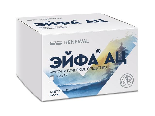 эйфа ац гран. д/приг.перор.р-ра 600мг.№20/обновление/ 2819