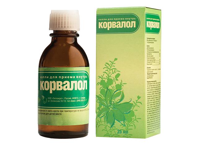 корвалол 25мл. капли и/у /гиппократ/ 0708