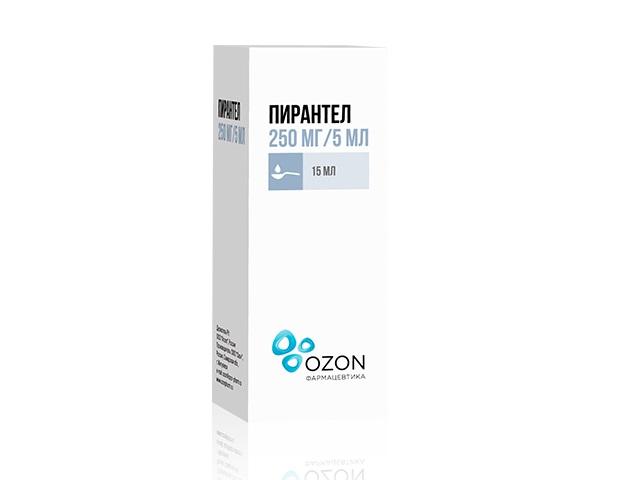 пирантел 250мг/5мл. 15мл. сусп. фл. /озон/ 8577