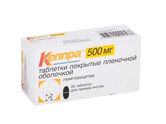 кеппра 500мг. №30 таб.п/о