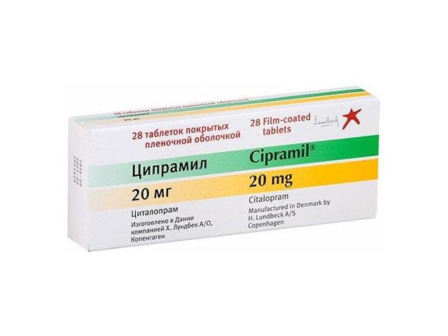 ципрамил 20мг. №28 таб. п/о 1353