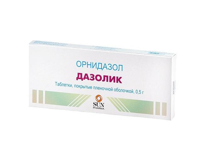 дазолик 500мг. №10 таб. п/о