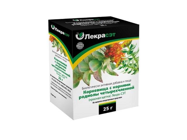 родиолы четырехчленной (красной щетки) корни 25г. /лекра-сэт/