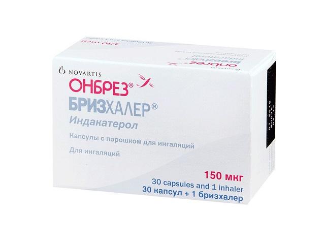 онбрез бризхалер 150мкг. №30 капс. с пор. д/инг.