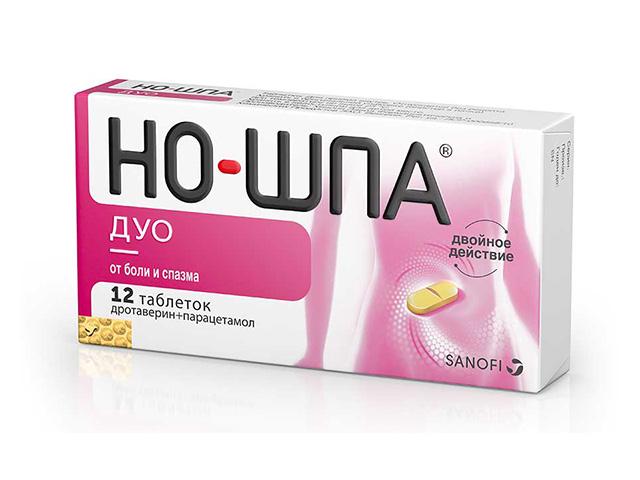 но-шпа дуо 0,04+0,5 №12 таб.