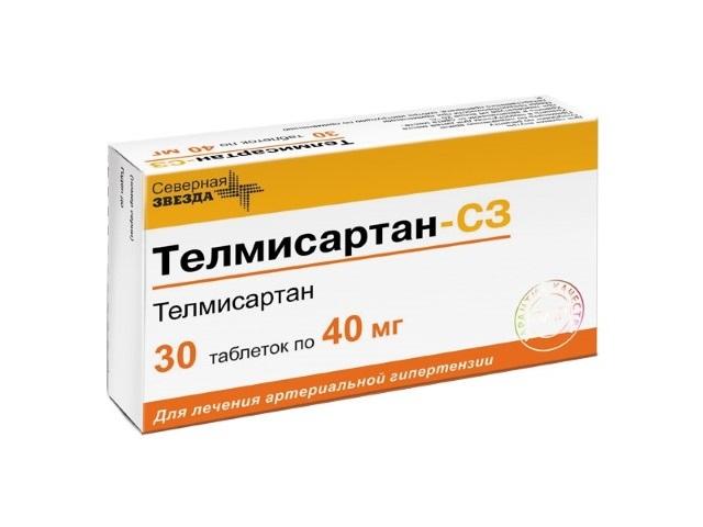 телмисартан-сз 40мг. №30 таб. 4352