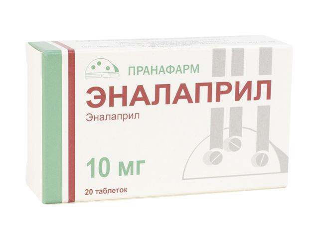 эналаприл 10мг №20 табл /пранафарм/ 9736