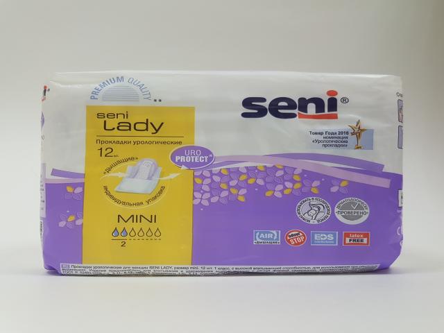 сени прокладки урол. леди мини №12 (10+2)(2 капли) [seni]