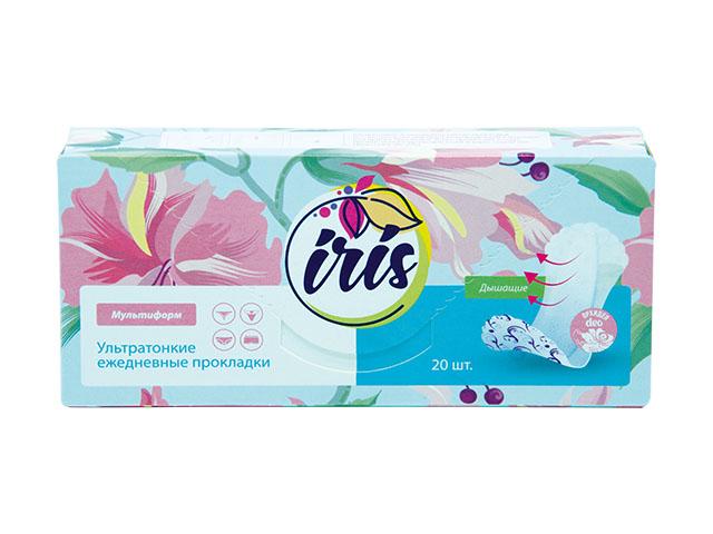 ирис ежедневные прокладки мультиформ орхидея deo №20
