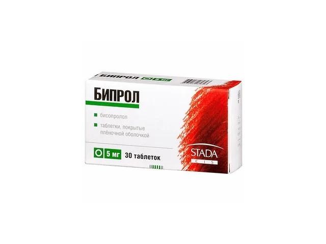 бипрол 5мг. №30 таб. п/о 0338