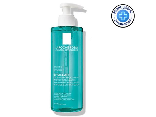 ля рош-позе эфаклар гель очищ. микроотшел. д/лица и тела 400мл. [lrp]