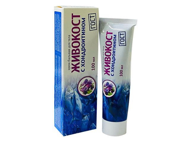 живокост крем-бальзам д/суставов хондроитином 100мл.