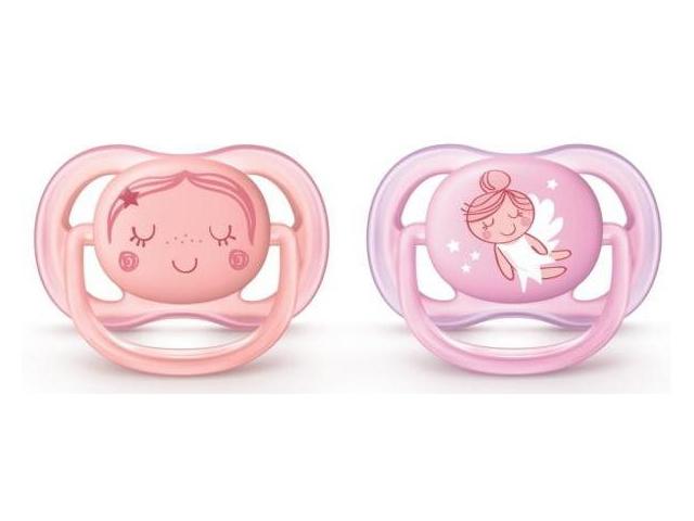 авент соска-пустышка силик. ортодонт. д/девоч. 0-6мес. №2  /арт.scf345/20/ [avent]