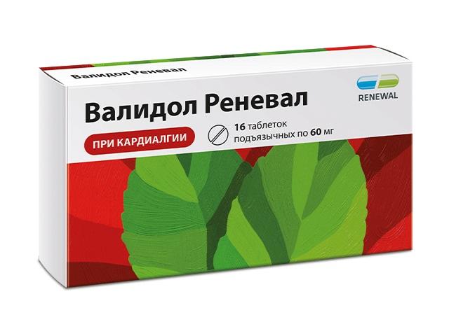 валидол реневал 60мг. №16 таб. 4904