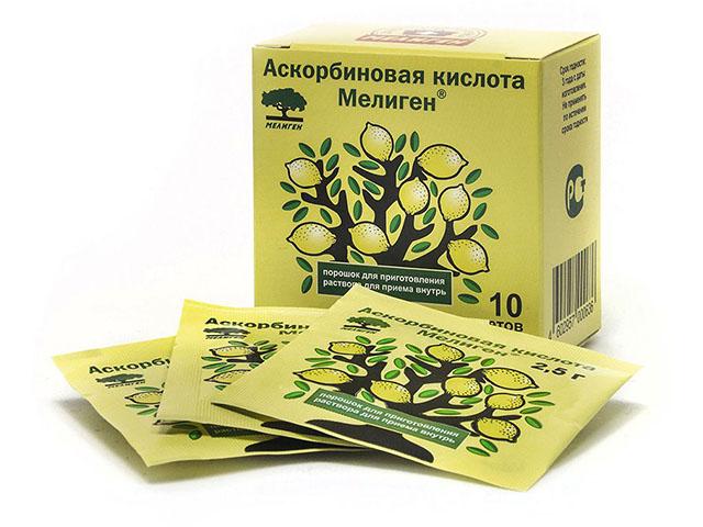 аскорбиновая кислота (бад) пор 2.5г №1/стм/мелиген