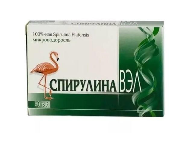 спирулина вэл 500мг. №60 таб.