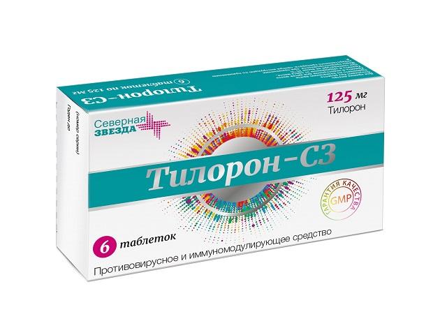 тилорон-сз 125мг. №6 таб. п/пл/о 9234