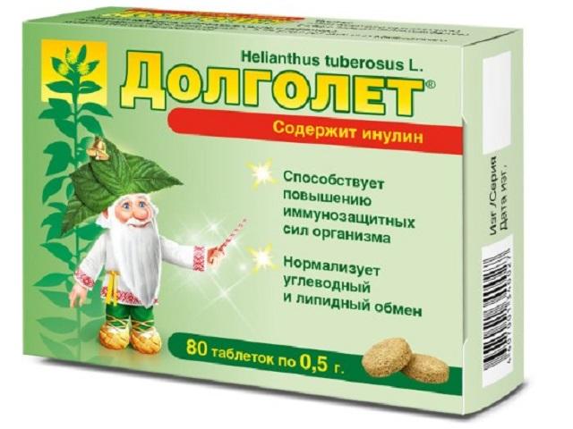 долголет 500мг. №80 таб.