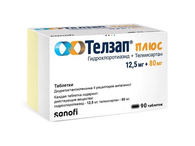 телзап плюс 12,5мг.+80мг. №90 8804