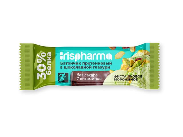 ирисфарма батончик протеиновый 30% фисташковое мороженое 40г.(irispharma)