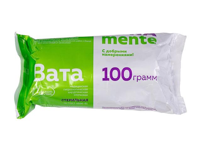 bona mente вата хирург. стер. хлопк. 100г.