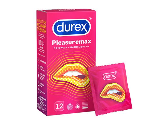 дюрекс презерватив pleasurеmax №12 полоски+точки [durex]