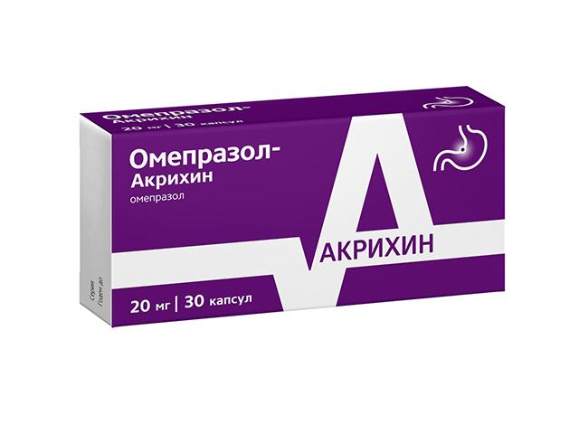 омепразол-акрихин 20мг. №30 капс. 8128
