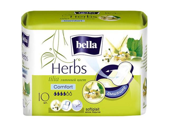 белла прокладки комфорт софт липов.цвет/herbs тилиа №10 [bella]
