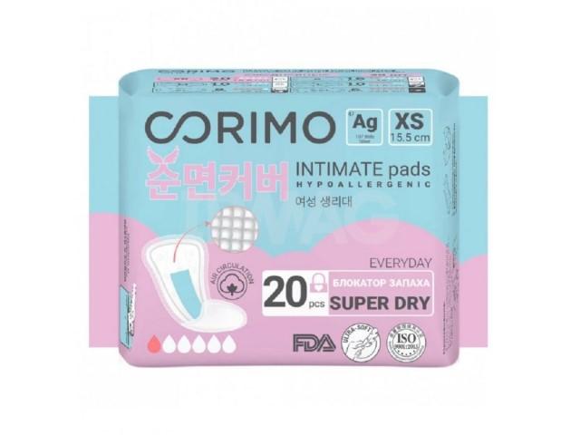 коримо прокладки женские гигиен. впитывающие анатом.формы №20 ежедн. (xs-155mm) (corimo)