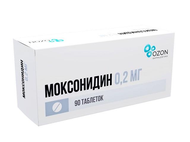 моксонидин 0,2мг. №90 таб. п/п/о /озон/