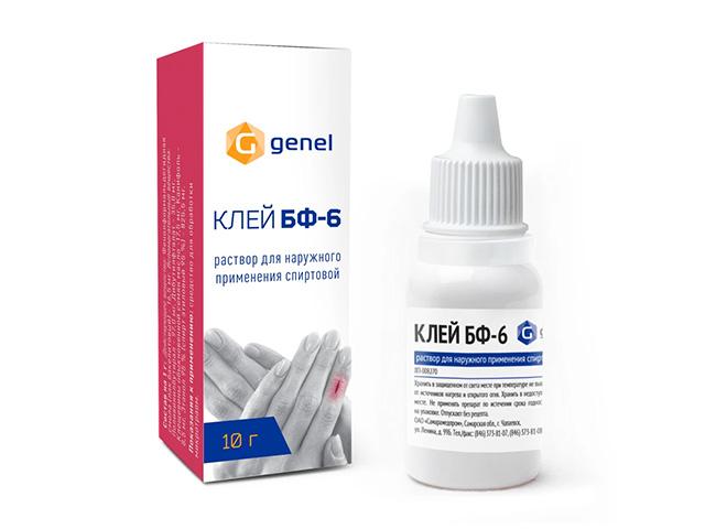 клей бф-6 10,0 флак/кап р-р д/наруж прим спиртовой