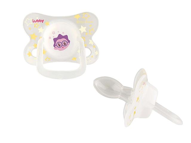лубби малышарики соска-пустышка симметр.сосок 6+мес.  [lubby]