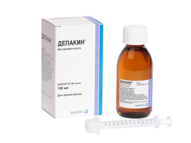 депакин 5,7% 150мл. сироп 9534