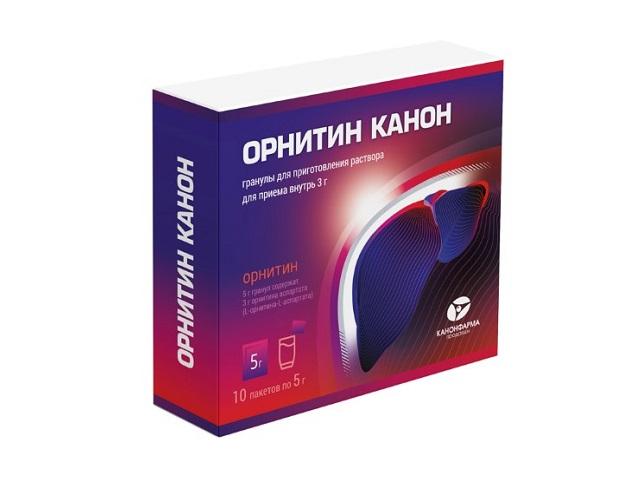 орнитин канон 3г. №10 гран. д/приг. р-ра д/приема внутрь