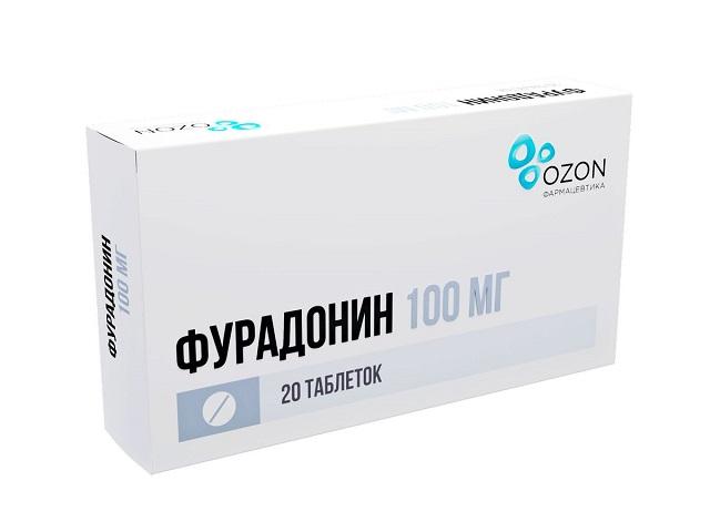 фурадонин 100мг. №20 таб. /озон/ 4053