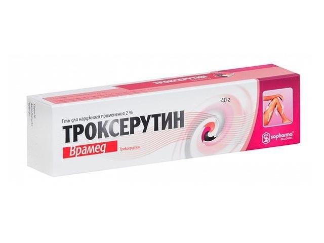 троксерутин врамед 2% 40г. гель /софарма/ 9324