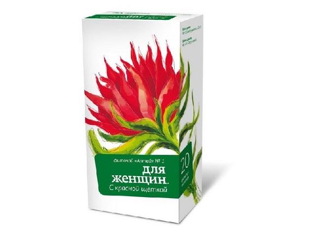 алтай фиточай №1 д/женщин красная щетка 2г. №20 пак.