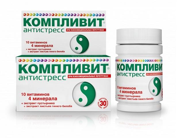 компливит а/стресс №30 таб. п/о